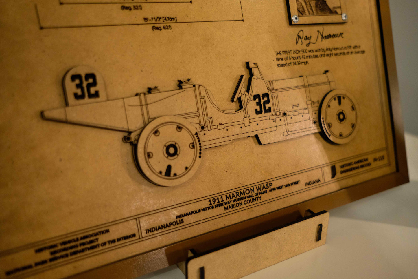 Indy 500 3D wood art – Indianapolis Motor Speedway® decor by PayneCraft