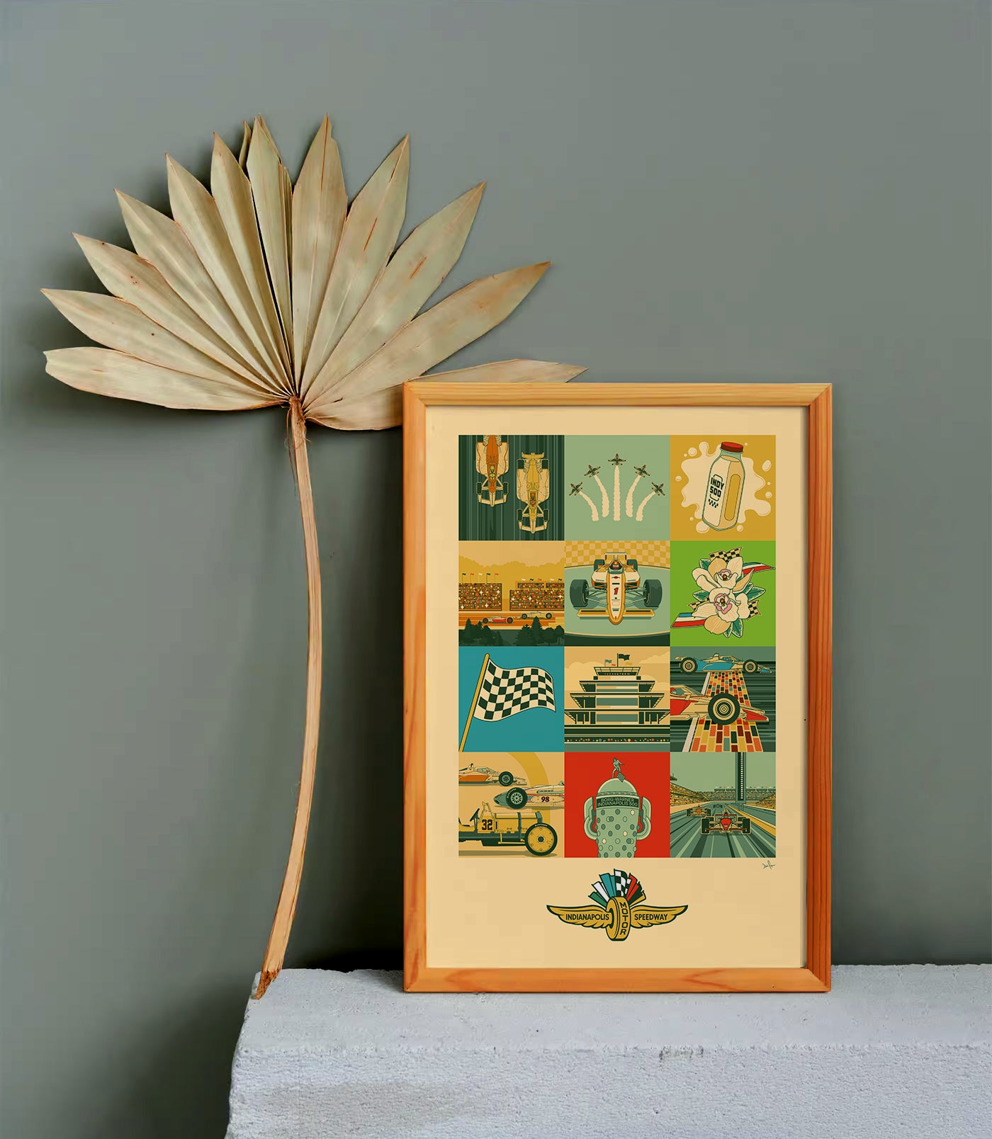 Indy 500 art print – Indianapolis Motor Speedway® vintage racing poster by PayneCraft