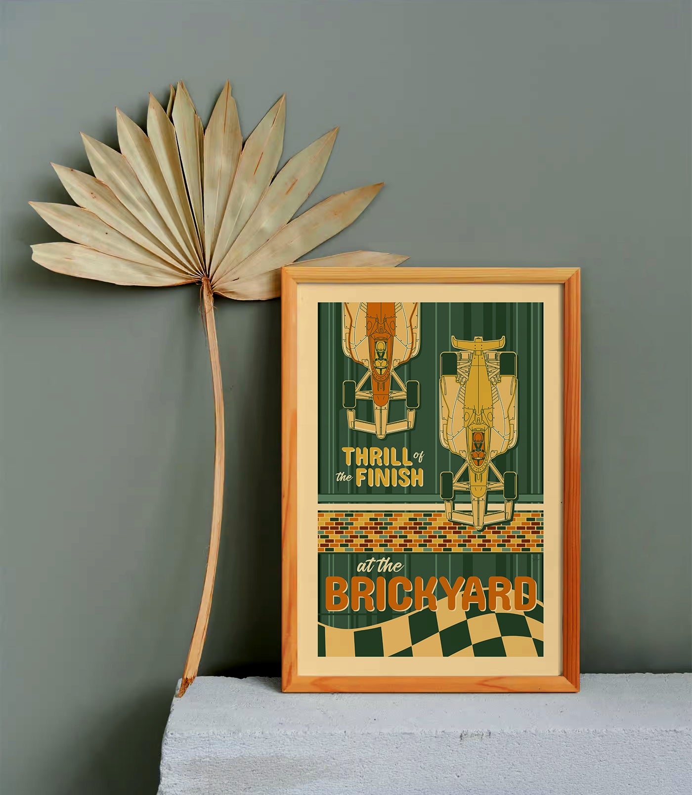 Indy 500 art print – Indianapolis Motor Speedway® vintage racing poster by PayneCraft