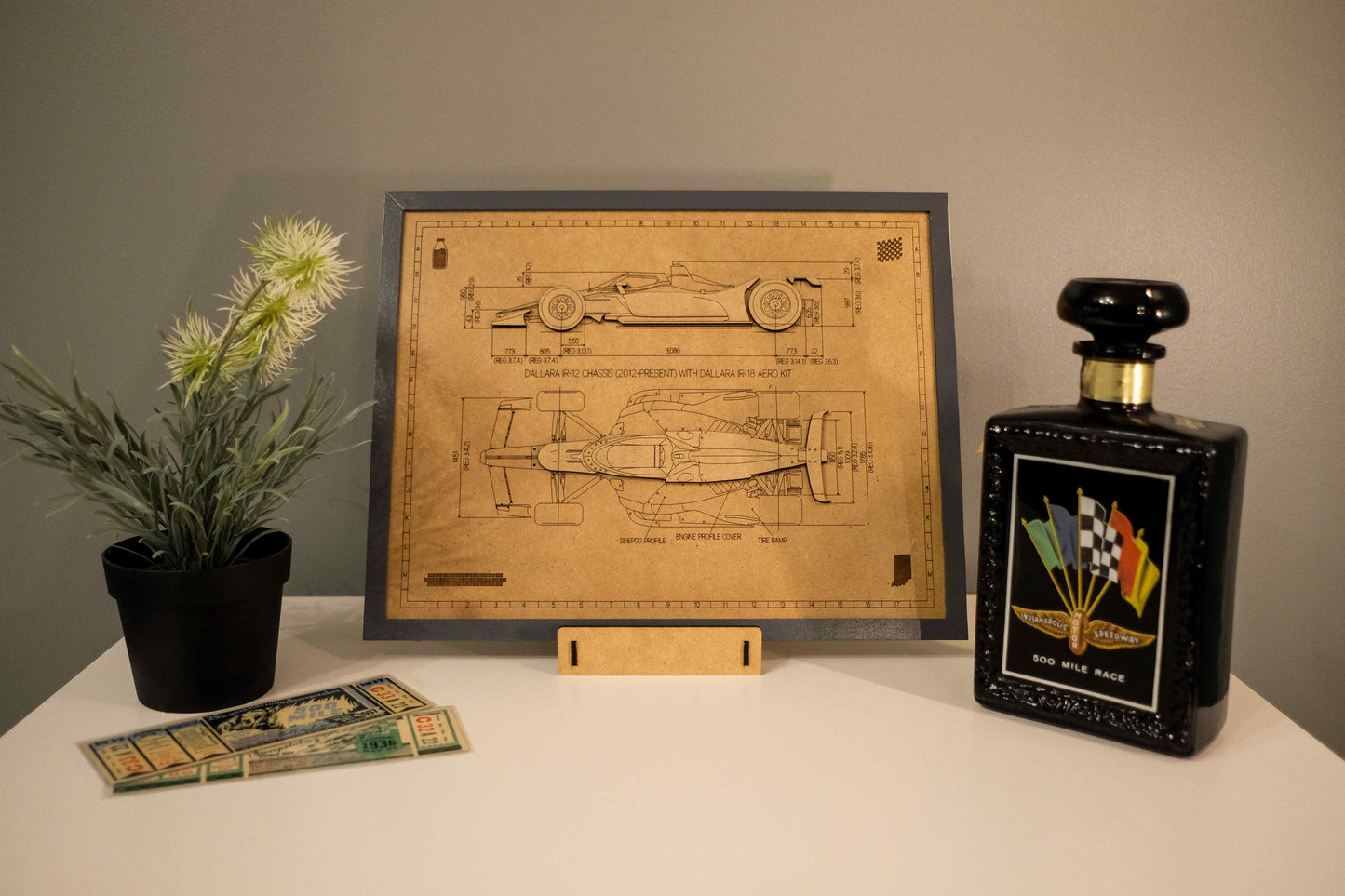 Indy 500 3D wood art – Indianapolis Motor Speedway decor by PayneCraft