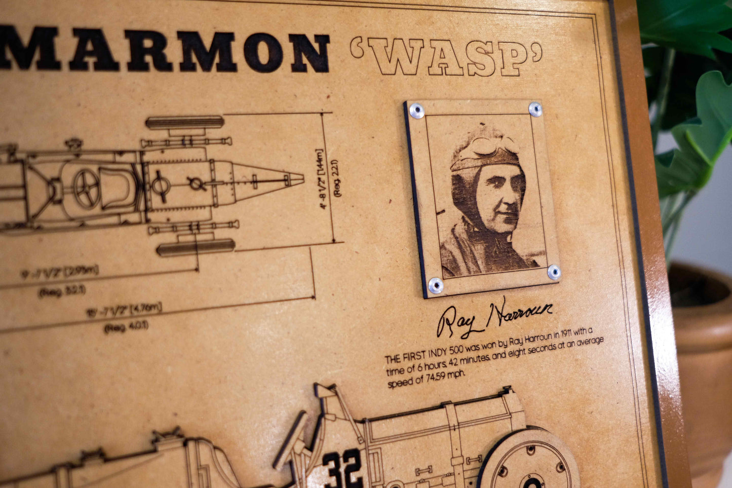 Indy 500 3D wood art – Indianapolis Motor Speedway® decor by PayneCraft