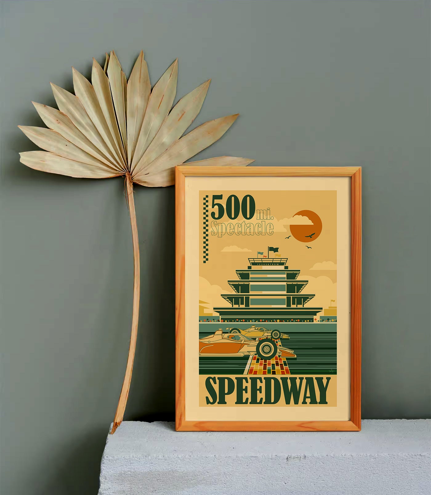 Indy 500 art print – Indianapolis Motor Speedway® vintage racing poster by PayneCraft