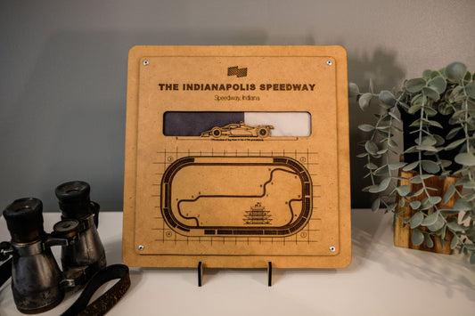 Indy 500 3D wood art – Indianapolis Motor Speedway decor by PayneCraft