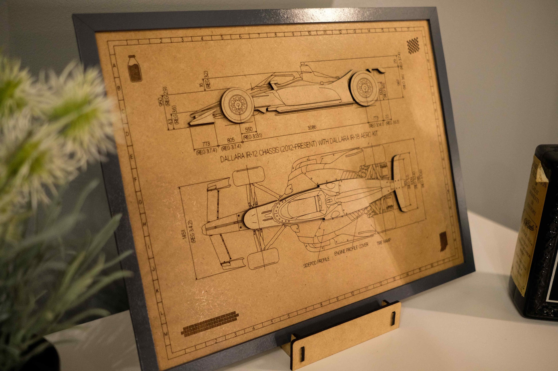 Indy 500 3D wood art – Indianapolis Motor Speedway decor by PayneCraft