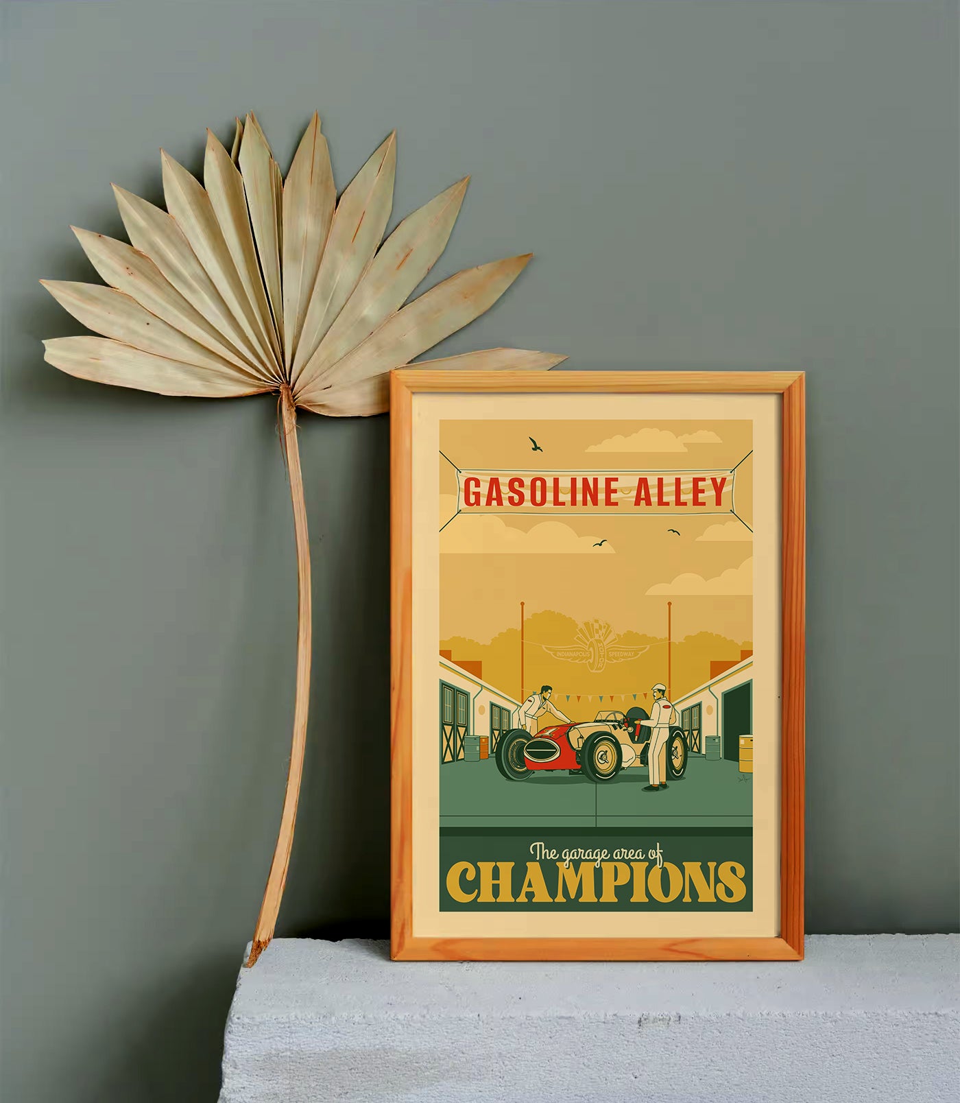 Indy 500 art print – Indianapolis Motor Speedway® vintage racing poster by PayneCraft