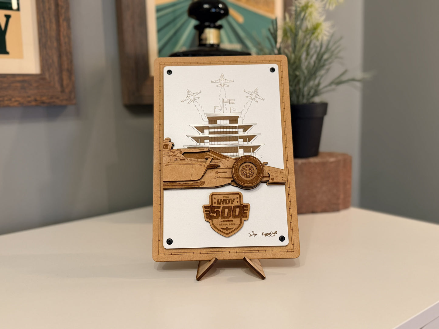 2026 - 110th Indianapolis Motor Speedway® - Pagoda Flyover - Woodcraft Art Display